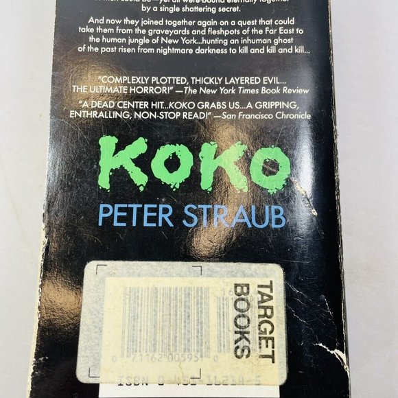 Koko by Peter Straub 1989 Paperback 1st Signet Printing Target Books Vintage - Picture 4 of 12